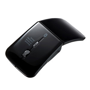 Bluetoothマウス(無線・Bluetooth3.0・IR LED・3ボタン・DPI切替・左右対称・折りたたみ・マルチペアリング・3台接続・充電式・超薄型・ブラック・サンワサプライ)
