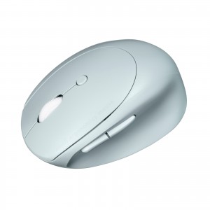 ワイヤレスマウス（Bluetooth・小型・エルゴノミクス・静音・5ボタン・戻る/進むボタン搭載・DPI切替・マルチペアリング・3台・ブルーLED・FREEROシリーズ・ブルー）