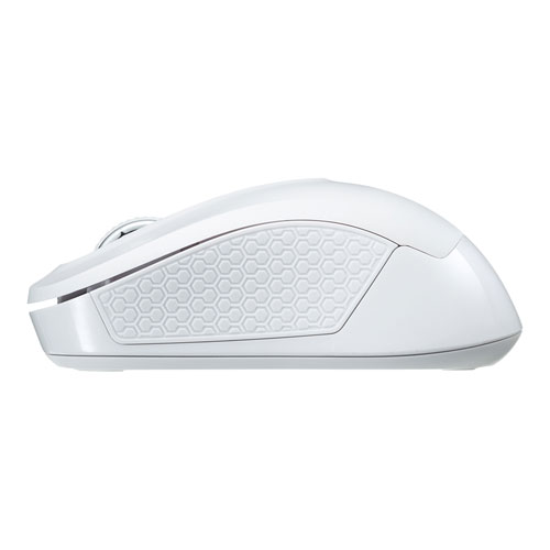 ワイヤレスマウス 無線 2 4g ブルーled 3ボタン Dpi切替 左右対称 電池式 中型 ホワイト サンワサプライ 通販ならイーサプライ