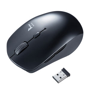 ワイヤレスマウス(Bluetooth・充電式・おすすめ・おしゃれ・人気・静音・コンボマウス・ブラック） MA-WBTBL193BK サンワサプライ
