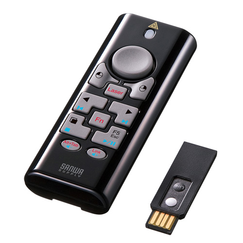 2.4G&BT4.0プレゼンテーションマウス(ブラック)