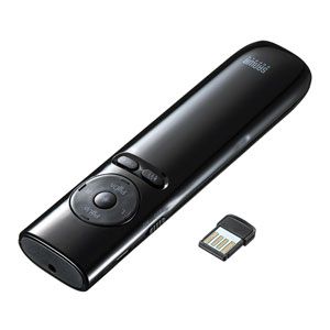 プレゼンテーションマウス(赤色レーザー・バイブレーションタイマー・USB充電式)