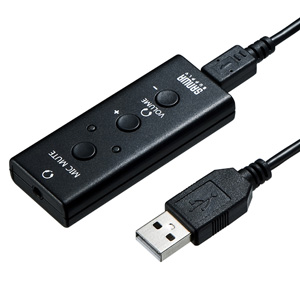 USBオーディオ変換アダプタ(4極ヘッドセット・イヤホンマイク用)