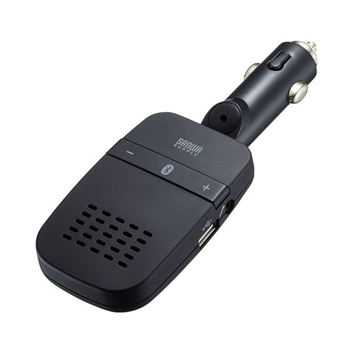 ハンズフリーカーキット Bluetooth 無線 ブラック 通話 シガーソケット充電 Mm Btcar4 激安通販のイーサプライ