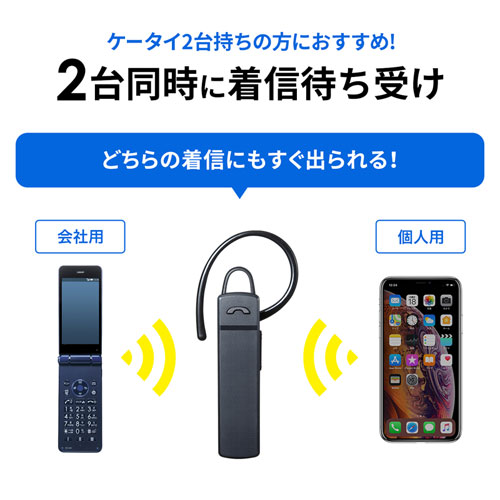 Bluetoothヘッドセット 片耳 イヤホン モノラル 充電 ワイヤレス ながらスマホ 運転 電話 通話 Mm Btmh37bk 激安通販のイーサプライ