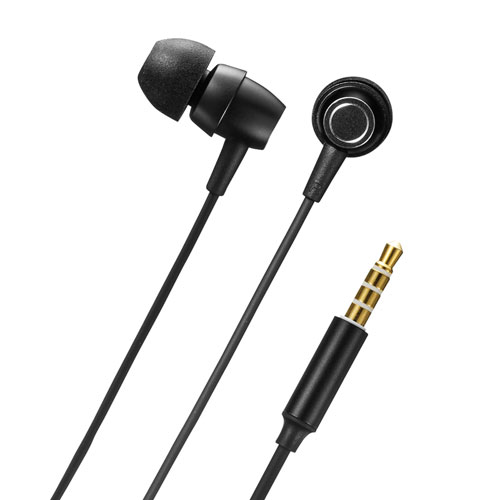 ステレオイヤホン マイク付き カナル型 音声調節スイッチ ブラック Mm Hs707bk 激安通販のイーサプライ ステレオイヤホン マイク付き カナル型 音声調節スイッチ ブラック Mm Hs707bk 激安通販のイーサプライ