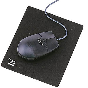 柔らかく、滑らかな手触りのスエード調マウスパッド(ブラック) MPD-1BK サンワサプライ