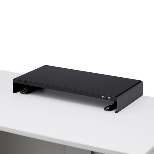 机上ラック(ブラック・USBポート・電源タップ付き) MR-LC203BK サンワサプライ