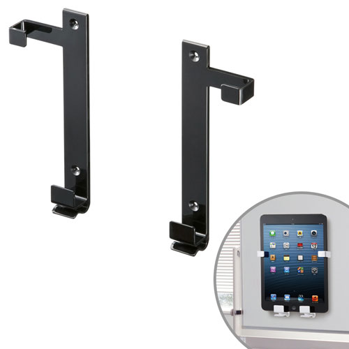 【サンワサプライ】iPadマウント(7~11インチ・厚さ13mmまで・ブラック)(iPad5 (Air) 対応)