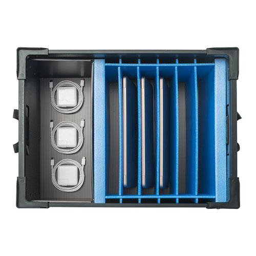 プラダン収納ケース タブレット ノートpc 6台収納 スリット入り Pd Box3bk 激安通販のイーサプライ