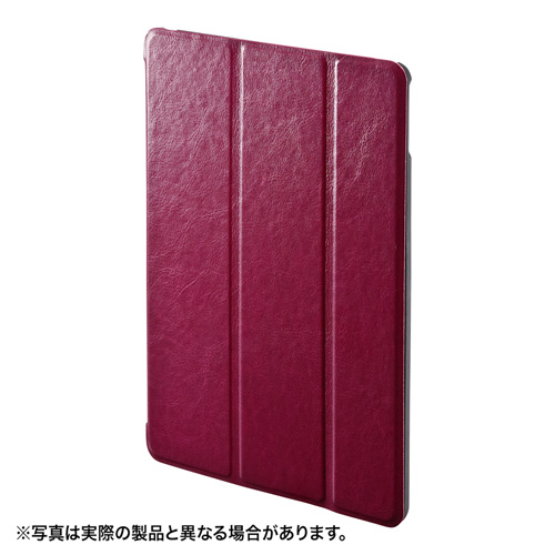 9.7インチiPad 2018/2017ソフトレザーケース(レッド)