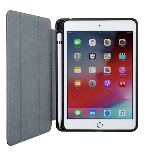 Ipad Mini 19 ケース ソフトケース 高級puレザー Apple Pencil収納ポケット付き ブルー Pda Ipad1414bl 通販ならイーサプライ