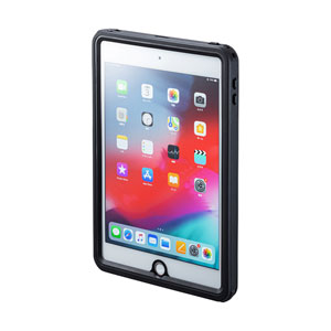 iPad mini 2019用防水ケース(耐衝撃・IP68・簡易ストラップ・リングスタンド付き)