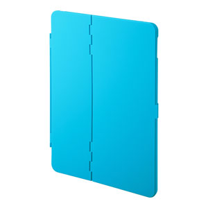 iPad ケース(第7世代・10.2インチ用・ハードケース・耐衝撃・耐熱・スタンドタイプ・ブルー)