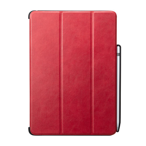 タブレットケース Ipad 10 2インチ用 第7世代 ソフトレザー Pu Apple Pencil収納 スタンドタイプ レッド Pda Ipad1614r 通販ならイーサプライ