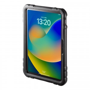 iPad 10.9インチ 第10世代専用 衝撃吸収セミハードケース（耐衝撃・充電可能・スタンド・ペンホルダー付き・ブラック・子供・学校・法人）