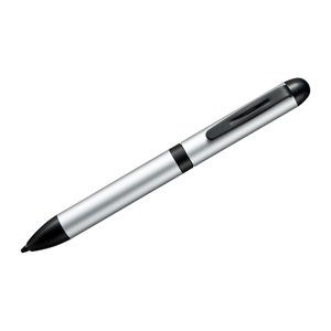 タッチペン(ノック式・コンパクト・入力・シルバー) PDA-PEN15N サンワサプライ