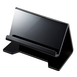 タブレット・スマートフォン用デスクトップスタンド(ブラック) PDA-STN13BK サンワサプライ