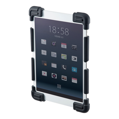 耐衝撃シリコンケース(タブレット・8.9~11.6インチ・ブラック) PDA-TABH4BK サンワサプライ