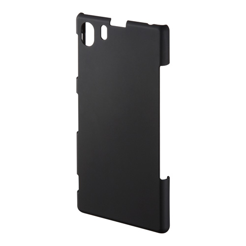 Xperia Z1用ラバーコーティングハードケース（Xperia Z1対応・ブラック）