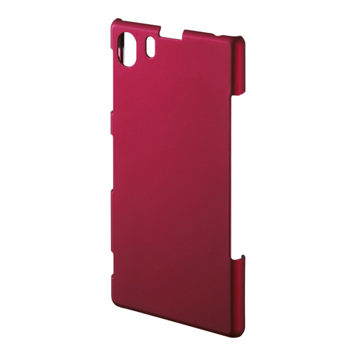 Xperia Z1用ラバーコーティングハードケース（Xperia Z1対応・レッド）