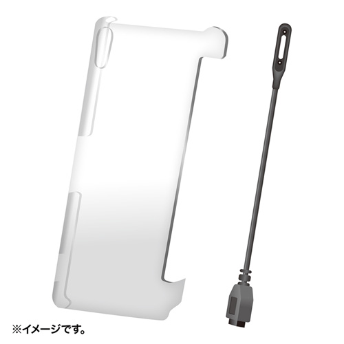 Xperia Z2 クリアハードケース（SO-03F対応・マグネット充電端子変換アダプター付き）