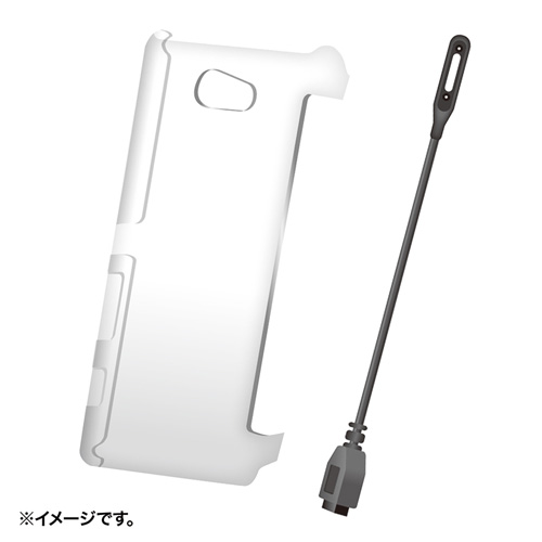 Xperia ZL2 クリアハードケース（SOL25対応・マグネット充電端子変換アダプター付き）