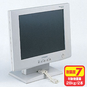 【サンワサプライ】OA機器の転倒・落下防止に耐震度7の耐震用ストッパー(2本入り) QL-54