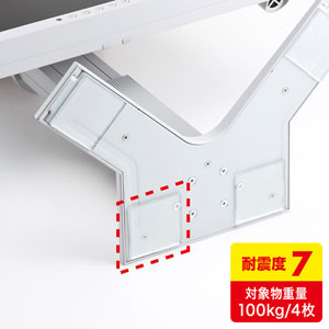 耐震マット(厚み3mm・50mm四方・4枚入り) サンワサプライ