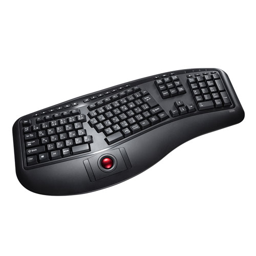 エルゴノミクスキーボード ワイヤレス トラックボール メンブレン Usb接続 Skb Erg6bk 通販ならイーサプライ