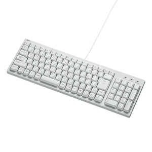 コンパクトキーボード(ホワイト・有線・テンキー付き) SKB-KG2WN サンワサプライ