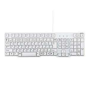 PS/2キーボード(排水機能付き・Lホワイト) サンワサプライ