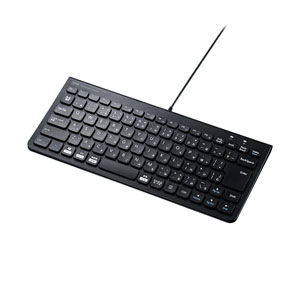 USBキーボード(コンパクト・スリム・パンタグラフ・ブラック)