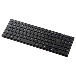 ワイヤレススリムキーボード(ブラック)