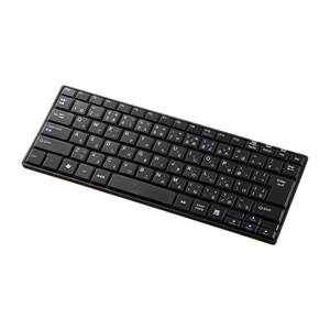 ワイヤレスキーボード(コンパクト・薄型・USB・充電・パンタグラフ・2.4GHz・ブラック)