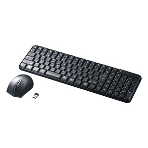 ワイヤレスキーボード(ブラック・マウス付き) SKB-WL25SETBK サンワサプライ