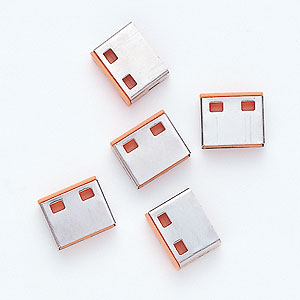 USBコネクタ取付けセキュリティSL-46-D専用の取付け部品（オレンジ・5個入り） SL-46DOP サンワサプライ