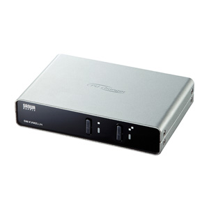パソコン切替器(VGA・USB対応・自動・2:1・コンパクト・切替ロック付き) SW-KVM2LUN サンワサプライ