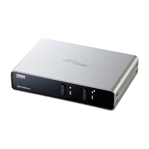 パソコン切替器(VGA・PS/2・USB対応・2:1・自動・切替ロック付き) SW-KVM2LXN サンワサプライ