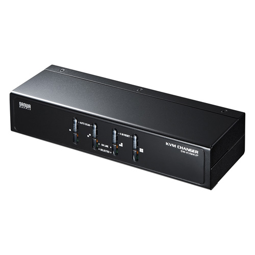 パソコン自動切替器(4:1・PS/2・USB両対応) SW-KVM4UP サンワサプライ