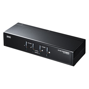 パソコン自動切替器(4:1・PS/2・USB両対応) SW-KVM4UP サンワサプライ
