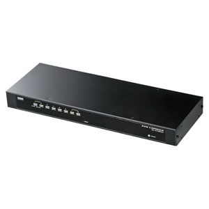 PS/2とUSBの両方に対応したデュアルインターフェースのパソコン自動切替器(8ポート) サンワサプライ