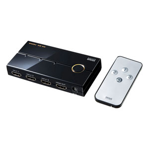 HDMI切替器(3入力1出力・3:1・4K2K対応・リモコン付き) SW-UHD31R サンワサプライ