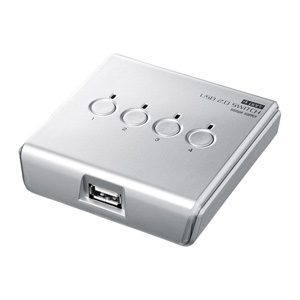 USB手動切替器(4回路・USB2.0対応) SW-US24N サンワサプライ