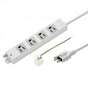 TAP-F37-3R【電源タップ（3P・7個口・3m）】雷ガード内蔵タップ