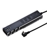 USBポート付き便利タップ（2P・3個口・USB3ポート・ブラック） TAP-B45BK サンワサプライ