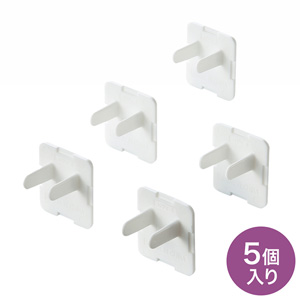 コンセントキャップ(3P・5個・ホワイト) TAP-CAP3P5 サンワサプライ