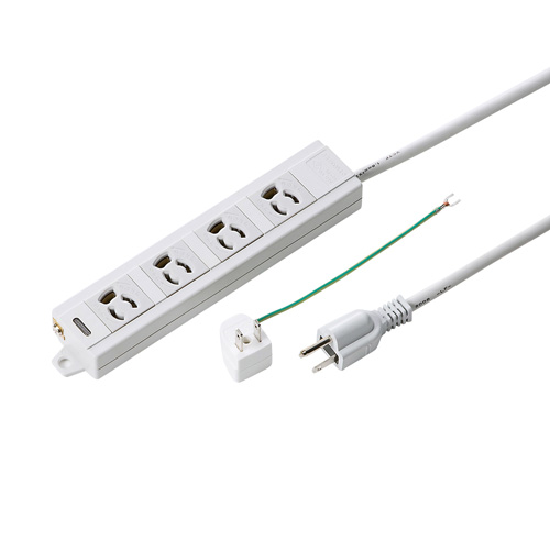 電源タップ(延長コード・3m・3P・4個口・抜け止め・通電ランプ 電源タップ(延長コード・3m・3P・4個口・抜け止め・通電ランプ