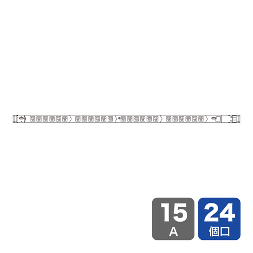 19�C���`�T�[�o�[���b�N�p�R���Z���g�i100V�E15A�E�X�����^�C�v�j TAP-SVSL1524 �T�����T�v���C