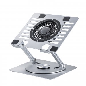 ノートパソコンクーラー（冷却パッド・冷却台アルミ・静音ファン・角度調整・タブレットスタンド） TK-CLN30U サンワサプライ
